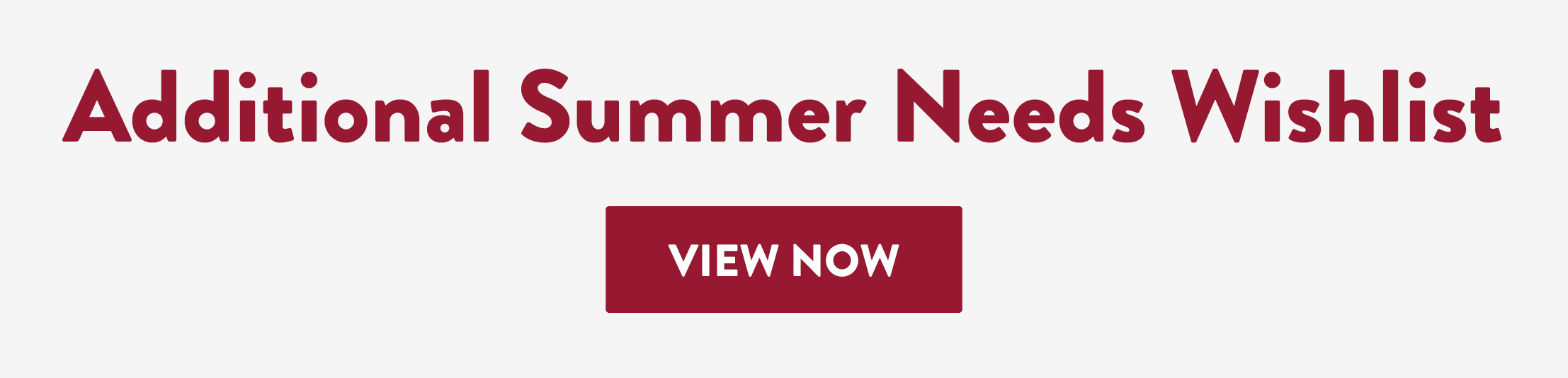 Additional Summer Needs Wishlist - View Now