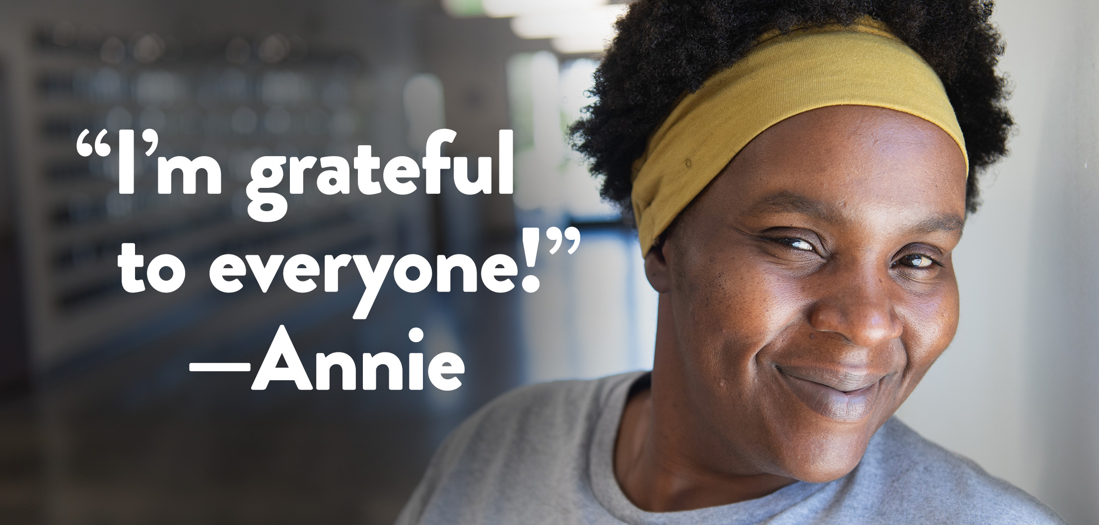 “I’m grateful to everyone!”—Annie