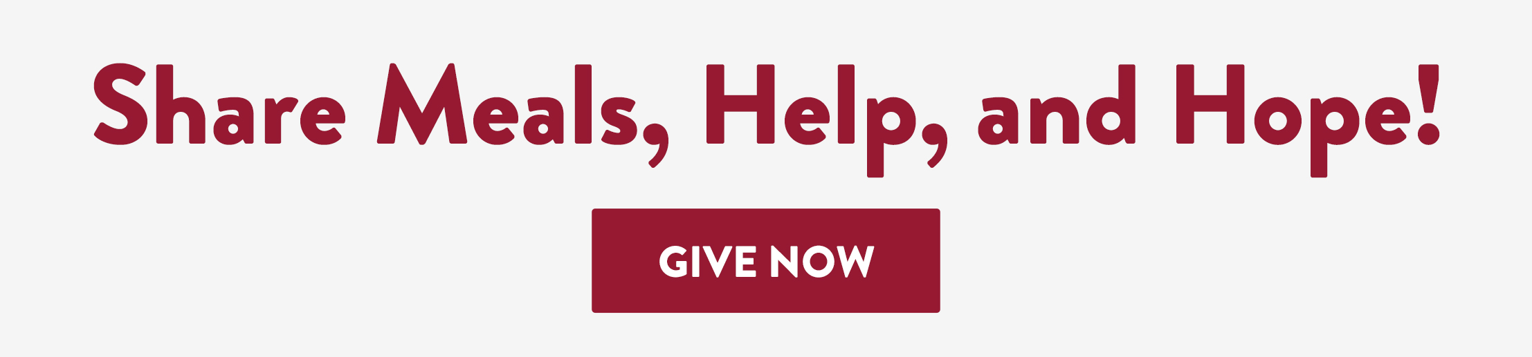 Share Meals, Help, and Hope!